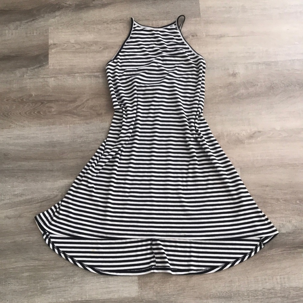 Striped cotton dress